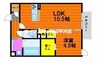 リレーション 1LDKの間取り