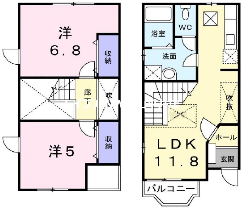 間取図 シェヌー