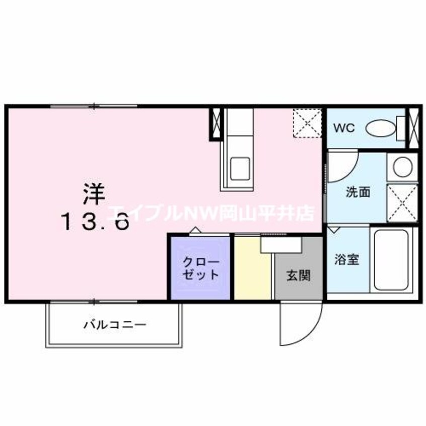 間取図 ライヂィング・サンパレスＩＮＯ