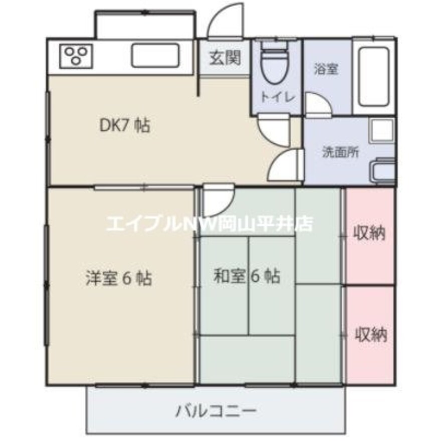 間取図 グリーンコーポ