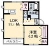 ラフィーネ 1LDKの間取り