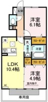 サンヒルズ 2LDKの間取り