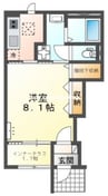仮）スターテラスⅡ　瀬戸町下 1Kの間取り