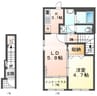 仮）スターテラスⅡ　瀬戸町下 1LDKの間取り