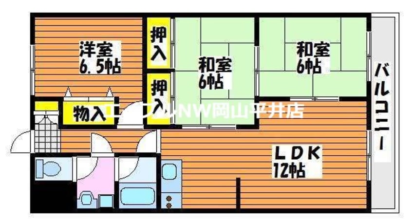 間取図 コスモハイツ関