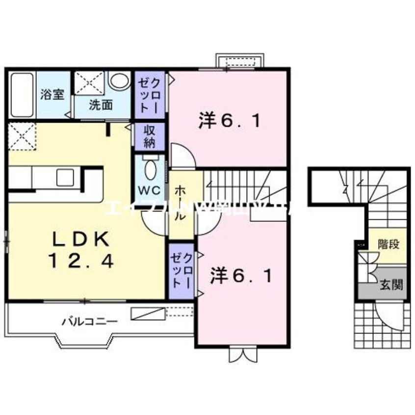 間取図 グランディール　Ｂ