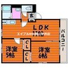 メゾンマーシュＡ 2LDKの間取り