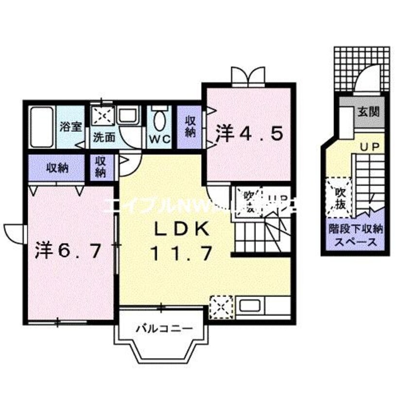 間取図 サンシティ臼井Ｄ