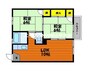 ドミール山川 2LDKの間取り