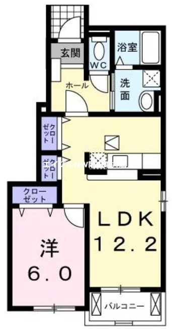 間取図 カプチーノ　Ａ