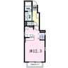 スカイハイツＡ 1Rの間取り