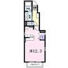 スカイハイツＡ 1Rの間取り