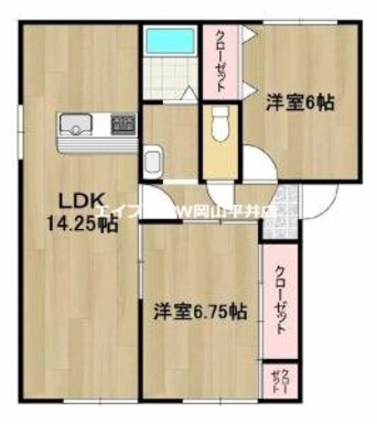 間取図 スリーゼハイツ海吉Ｂ棟