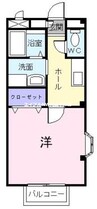 ビューステージ 1Kの間取り