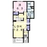 グランエスタード 1LDKの間取り