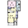 グランエスタード 1LDKの間取り