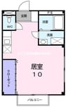 あんてぃーく 1Rの間取り