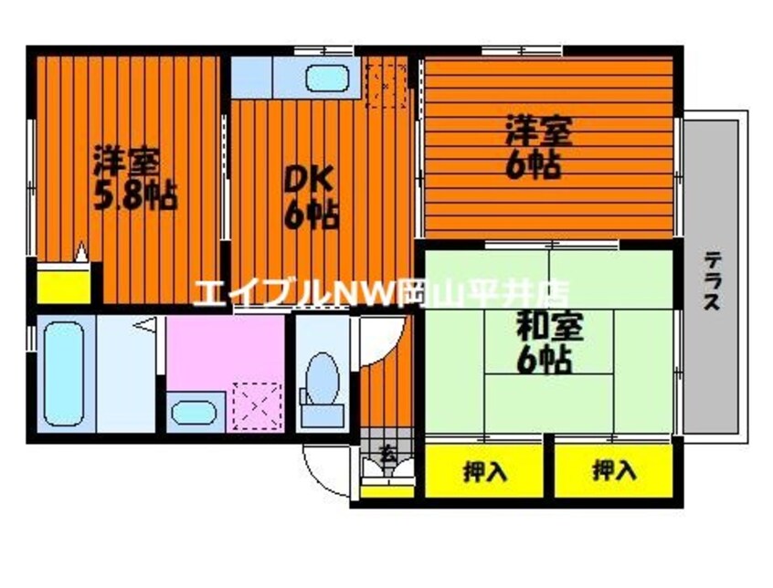 間取図 メゾン・マスカットA棟