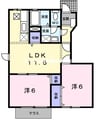 ＲＡＩＮＢＯＷ　輝 2LDKの間取り