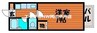 メゾンすみれＡ棟 1Kの間取り