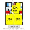 総武本線/四街道駅 徒歩15分 1階 築31年 2DKの間取り