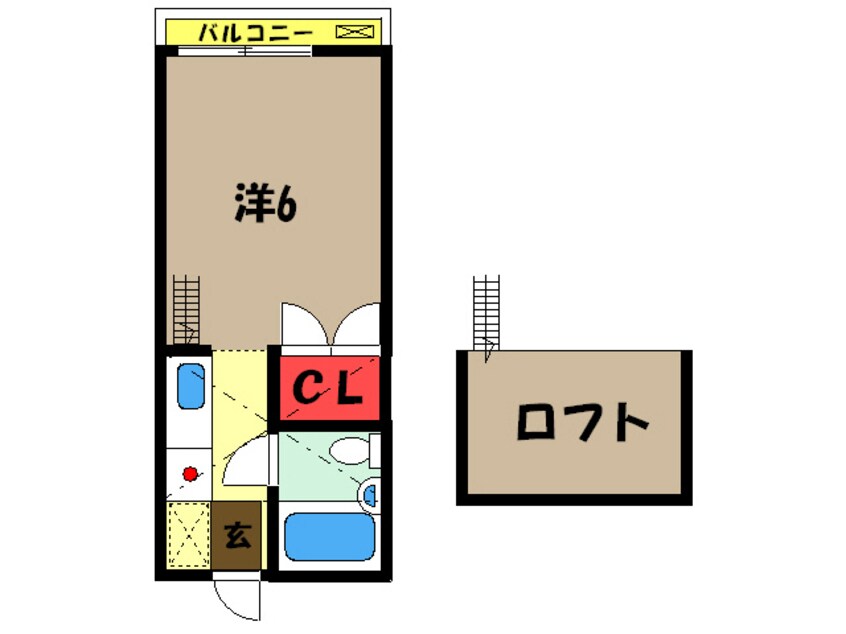 間取図 総武本線/四街道駅 徒歩15分 2階 築36年