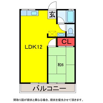 間取図 総武本線/四街道駅 徒歩12分 2階 築33年