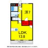 総武本線/四街道駅 徒歩25分 2階 築15年 1LDKの間取り