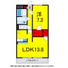 総武本線/四街道駅 徒歩25分 2階 築17年 1LDKの間取り
