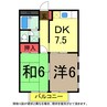 総武本線/四街道駅 徒歩27分 2階 築29年 2DKの間取り