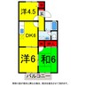 総武本線/四街道駅 バス:10分:停歩3分 1階 築33年 3DKの間取り