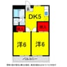 総武本線/四街道駅 徒歩18分 2階 築36年 2Kの間取り