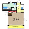 総武本線/四街道駅 徒歩2分 3階 築25年 1Rの間取り