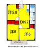 総武本線/四街道駅 バス:5分:停歩5分 2階 築34年 3DKの間取り