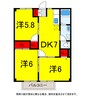 総武本線/四街道駅 バス:5分:停歩5分 2階 築34年 3DKの間取り