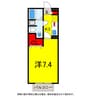 総武本線/四街道駅 徒歩5分 2階 築18年 1Kの間取り