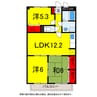 総武本線/四街道駅 徒歩15分 2階 築22年 3LDKの間取り