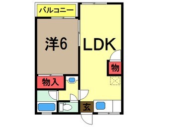 間取図 総武本線/四街道駅 徒歩13分 2階 築39年