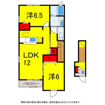 間取図 千葉都市モノレール２号線/千城台北駅 徒歩11分 2階 築16年