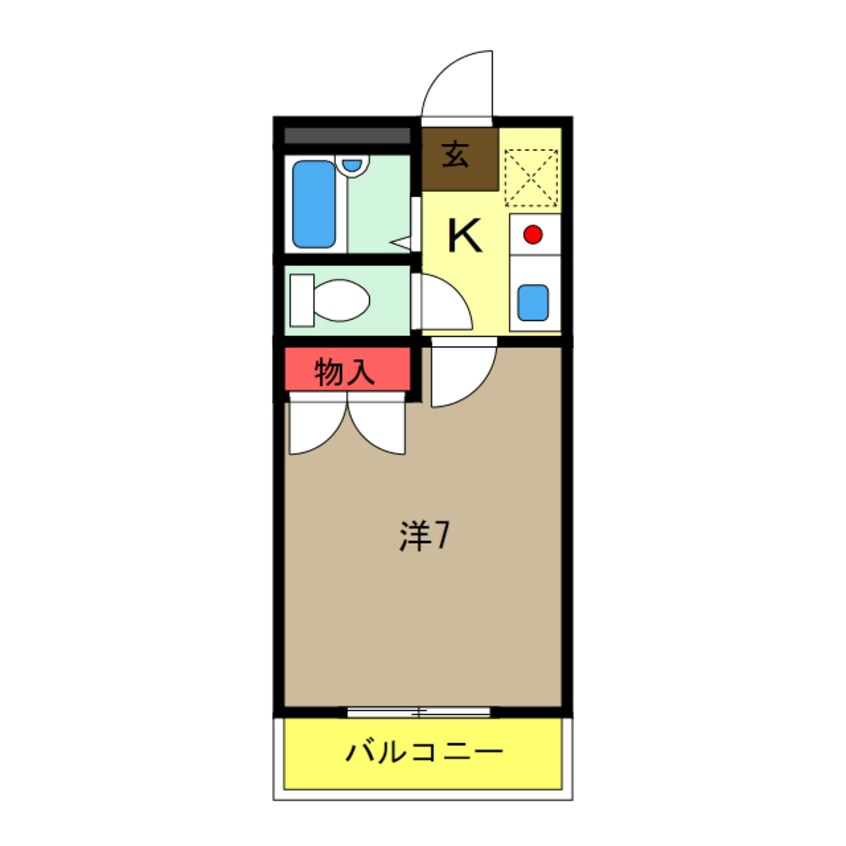 間取図 総武本線/四街道駅 バス4分山王公民館下車:停歩10分 2階 築26年