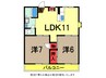 総武本線/四街道駅 徒歩15分 1階 築35年 2LDKの間取り