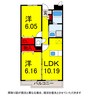 総武本線/都賀駅 徒歩22分 2階 築16年 2LDKの間取り
