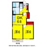 京成本線/京成臼井駅 バス:10分:停歩5分 1階 築19年 2DKの間取り