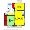 総武本線/四街道駅 徒歩23分 2階 築26年 2LDKの間取り