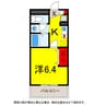 総武本線/四街道駅 徒歩9分 5階 築18年 1Kの間取り
