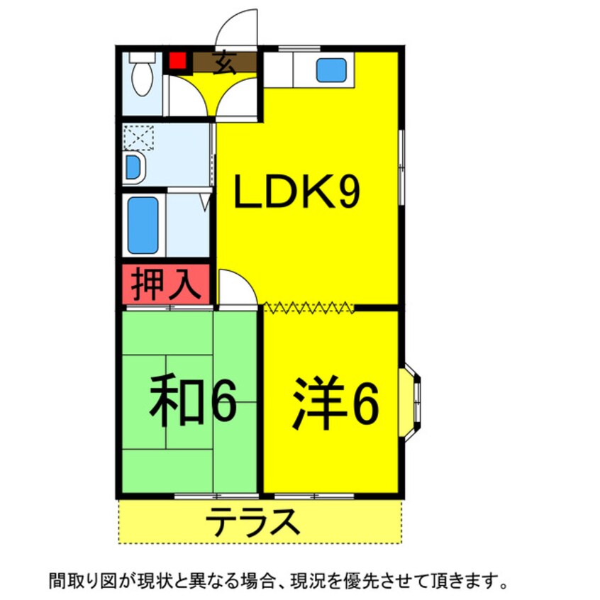 間取図 総武本線/四街道駅 徒歩19分 1階 築34年