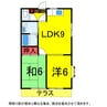 総武本線/四街道駅 徒歩19分 1階 築34年 2LDKの間取り
