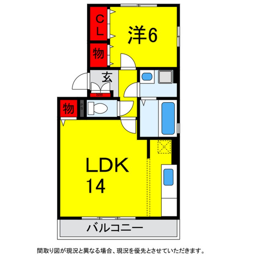 間取図 総武本線/四街道駅 徒歩17分 2階 築14年