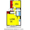 総武本線/四街道駅 徒歩17分 2階 築15年 1LDKの間取り