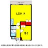 総武本線/都賀駅 徒歩2分 2階 築35年 1LDKの間取り
